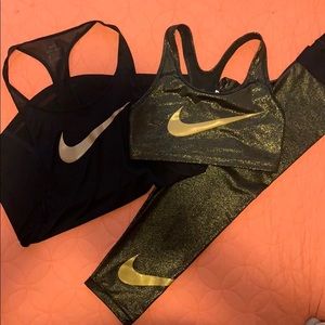 Nike Black&Gold Workout Outfit
